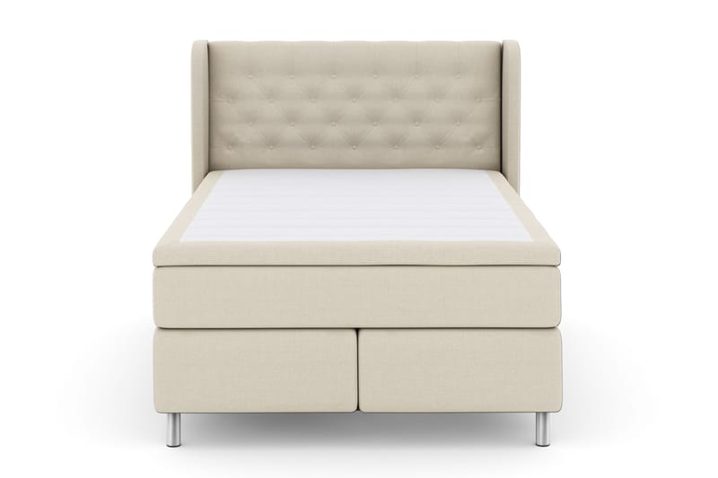 Select No 4 Komplett Sengepakke 140x200 Fast, Beige/Metallben