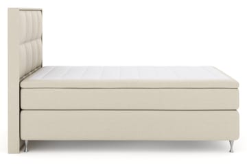 Rutete Sengegavl 140 cm - Beige