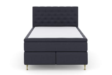 Select No 4 Komplett Sengepakke 140x200 Fast - Blå/Gullben - Møbler - Senger - Kontinentalsenger