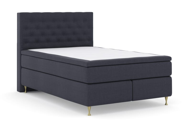 Select No 4 Komplett Sengepakke 140x200 Fast - Blå/Gullben - Møbler - Senger - Kontinentalsenger