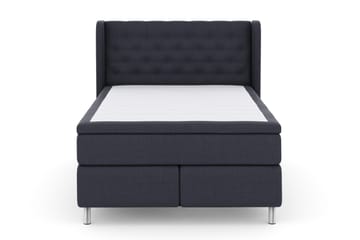 Select No 4 Komplett Sengepakke 140x200 Fast - Blå/Metallben - Møbler - Senger - Kontinentalsenger