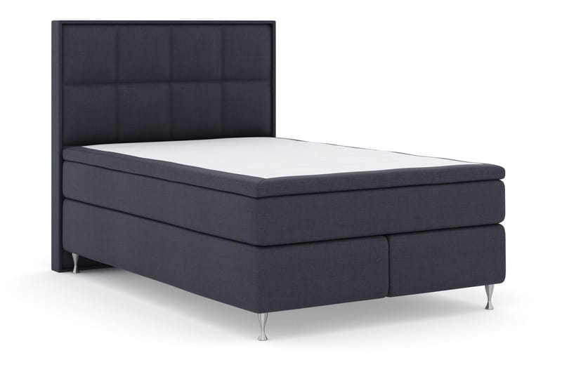 Select No 4 Komplett Sengepakke 140x200 Fast - Blå/Sølvben - Møbler - Senger - Kontinentalsenger