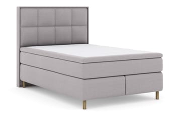 Select No 4 Komplett Sengepakke 140x200 Fast - Lysegrå/Kobberben - Møbler - Senger - Kontinentalsenger