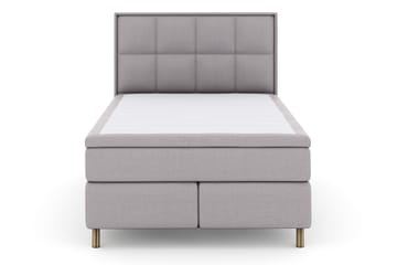 Select No 4 Komplett Sengepakke 140x200 Fast - Lysegrå/Kobberben - Møbler - Senger - Kontinentalsenger