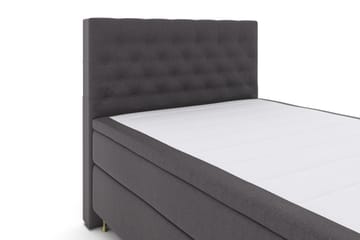 Select No 4 Komplett Sengepakke 140x200 Fast - Mørkegrå/Gullben - Møbler - Senger - Kontinentalsenger