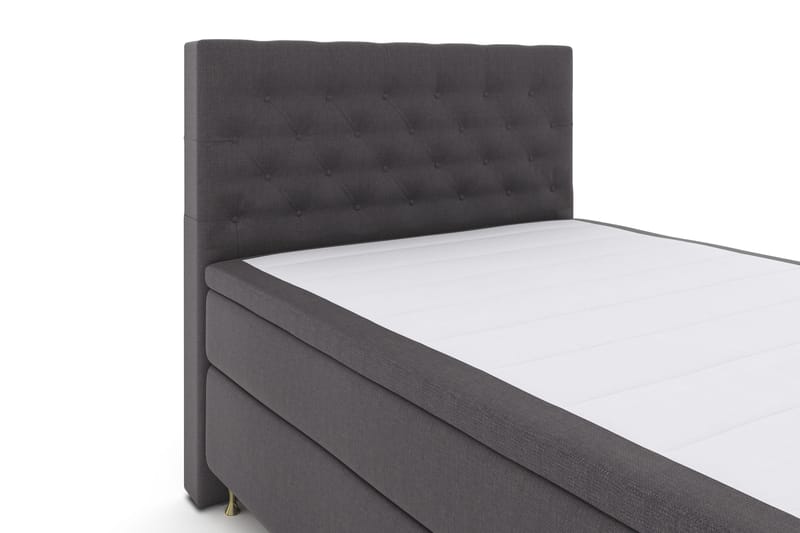 Select No 4 Komplett Sengepakke 140x200 Fast - Mørkegrå/Gullben - Møbler - Senger - Kontinentalsenger