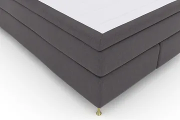 Select No 4 Komplett Sengepakke 140x200 Fast - Mørkegrå/Gullben - Møbler - Senger - Kontinentalsenger