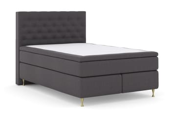 Select No 4 Komplett Sengepakke 140x200 Fast - Mørkegrå/Gullben - Møbler - Senger - Kontinentalsenger