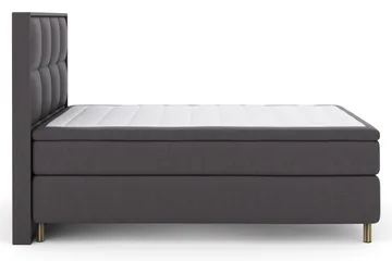 Rutete Sengegavl 140 cm - Mørkegrå