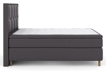 Rutete Sengegavl 140 cm - Mørkegrå