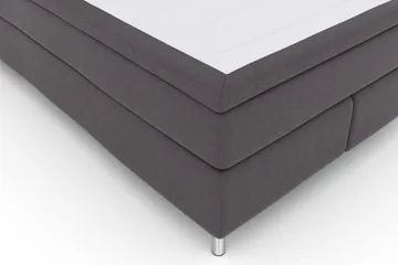 Select No 4 Komplett Sengepakke 140x200 Fast - Mørkegrå/Metallben - Møbler - Senger - Kontinentalsenger
