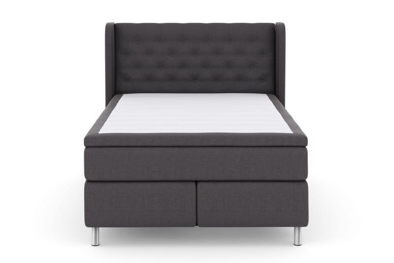 Select No 4 Komplett Sengepakke 140x200 Fast - Mørkegrå/Metallben - Møbler - Senger - Kontinentalsenger
