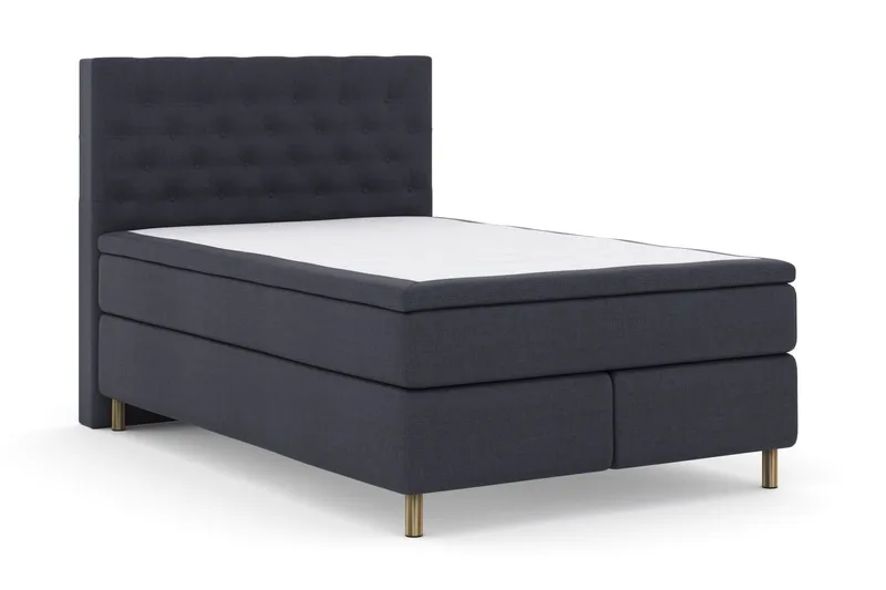 Select No 4 Komplett Sengepakke 140x200 Fast/Medium - Blå/Metallben - Møbler - Senger - Kontinentalsenger