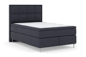 Select No 4 Komplett Sengepakke 140x200 Fast/Medium - Blå/Sølvben - Møbler - Senger - Kontinentalsenger