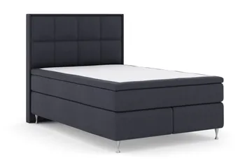 Select No 4 Komplett Sengepakke 140x200 Fast/Medium - Blå/Sølvben - Møbler - Senger - Kontinentalsenger