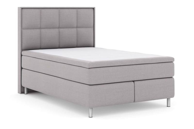Select No 4 Komplett Sengepakke 140x200 Fast/Medium - Blå/V-formede Metallben - Møbler - Senger - Kontinentalsenger
