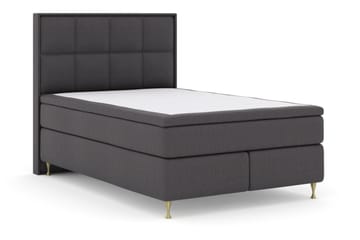 Select No 4 Komplett Sengepakke 140x200 Fast/Medium - Mørkegrå/Gullben - Møbler - Senger - Kontinentalsenger