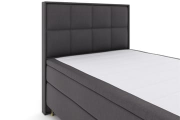 Select No 4 Komplett Sengepakke 140x200 Fast/Medium - Mørkegrå/Gullben - Møbler - Senger - Kontinentalsenger