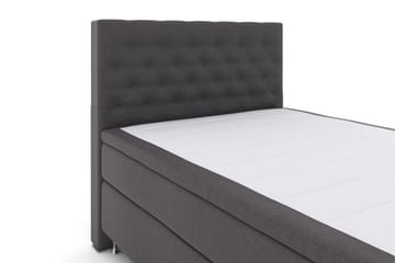 Select No 4 Komplett Sengepakke 140x200 Fast/Medium - Mørkegrå/Sølvben - Møbler - Senger - Kontinentalsenger