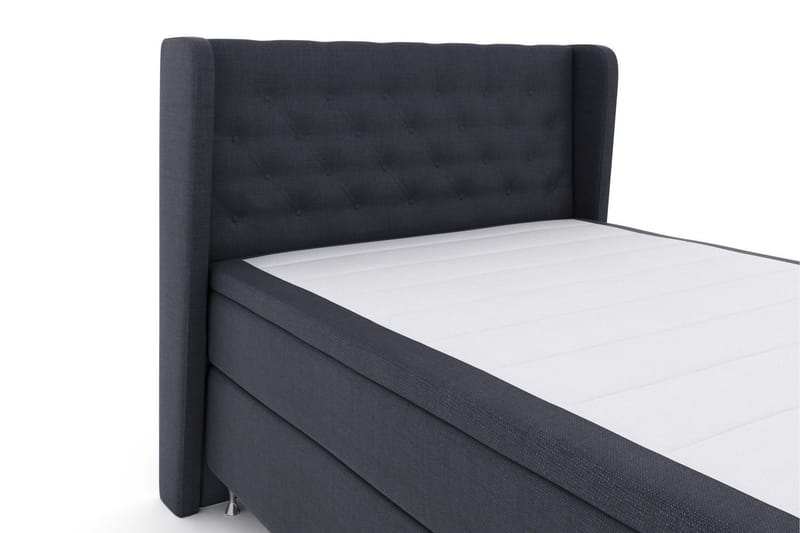 Select No 4 Komplett Sengepakke 140x200 Medium - Blå/Sølvben - Møbler - Senger - Kontinentalsenger
