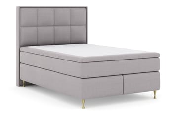 Select No 4 Komplett Sengepakke 140x200 Medium - Lysegrå/Gullben - Møbler - Senger - Kontinentalsenger