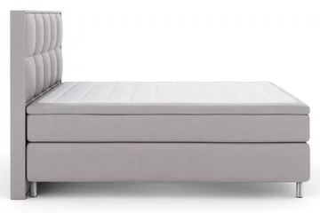 Rutete Sengegavl 160 cm - Lysegrå