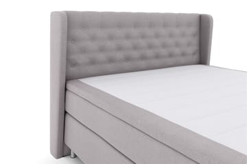 Select No 4 Komplett Sengepakke 160x200 Medium - Lysegrå/Metallben - Møbler - Senger - Kontinentalsenger