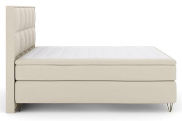 Select No 4 Komplett Sengepakke 180x200 Fast - Beige/V-formede Metallben - Møbler - Senger - Kontinentalsenger