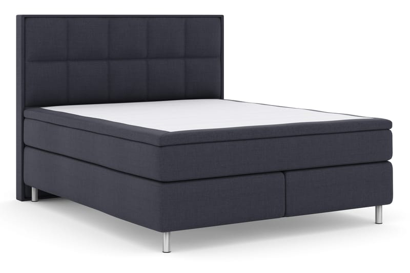 Select No 4 Komplett Sengepakke 180x200 Fast - Blå/Metallben - Møbler - Senger - Kontinentalsenger