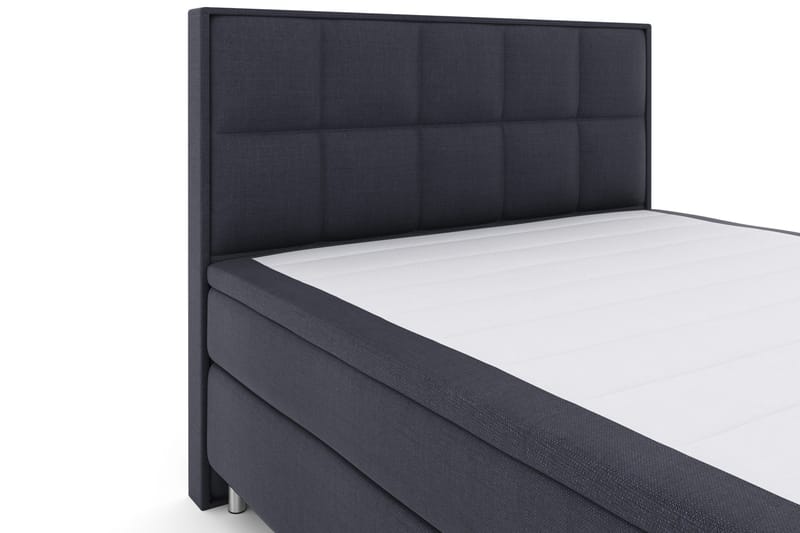 Select No 4 Komplett Sengepakke 180x200 Fast - Blå/Metallben - Møbler - Senger - Kontinentalsenger