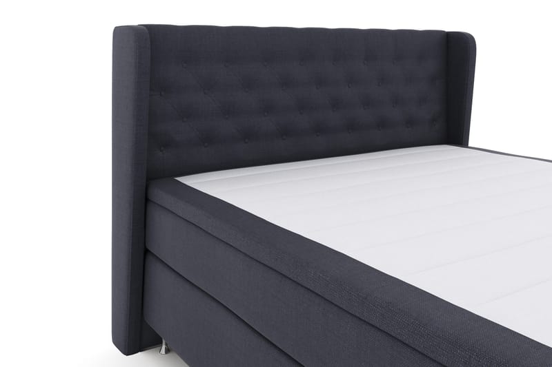 Select No 4 Komplett Sengepakke 180x200 Fast - Blå/Sølvben - Møbler - Senger - Kontinentalsenger
