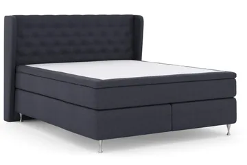 Select No 4 Komplett Sengepakke 180x200 Fast - Blå/Sølvben - Møbler - Senger - Kontinentalsenger