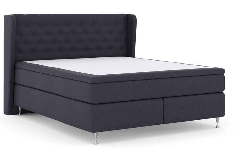 Select No 4 Komplett Sengepakke 180x200 Fast - Blå/Sølvben - Møbler - Senger - Kontinentalsenger