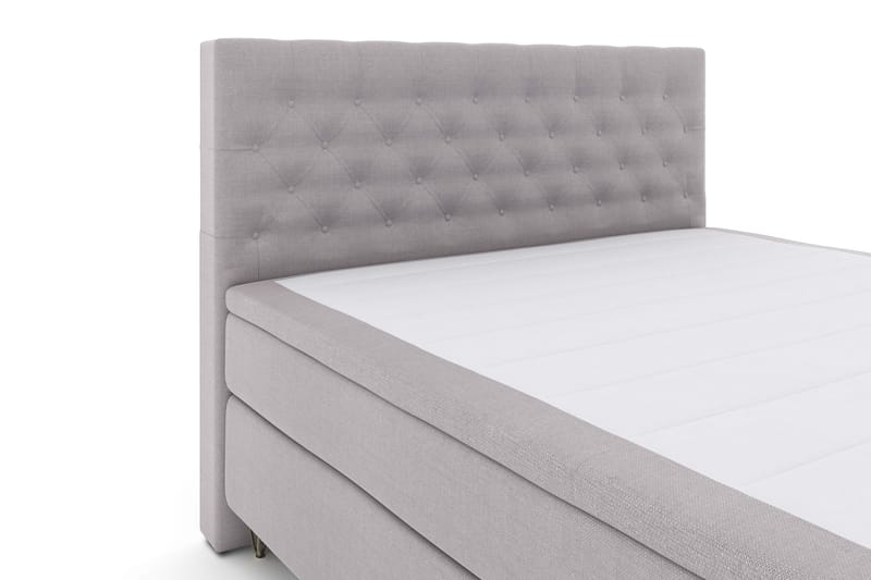 Select No 4 Komplett Sengepakke 180x200 Fast - Lysegrå/V-formede Metallben - Møbler - Senger - Kontinentalsenger