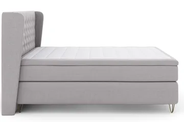 Select No 4 Komplett Sengepakke 180x200 Fast - Lysegrå/V-formede Metallben - Møbler - Senger - Kontinentalsenger