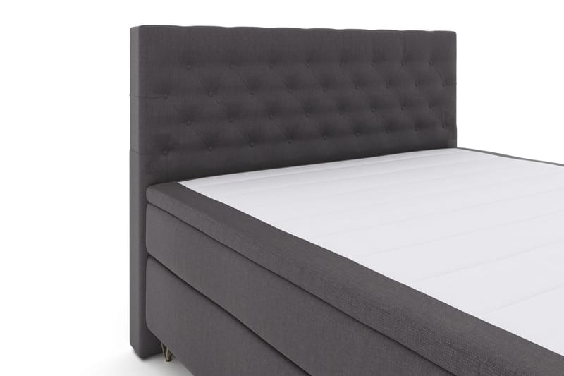 Select No 4 Komplett Sengepakke 180x200 Fast - Mørkegrå/V-formede Metallben - Møbler - Senger - Kontinentalsenger