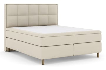 Select No 4 Komplett Sengepakke 180x200 Fast/Medium - Beige/Kobberben - Møbler - Senger - Kontinentalsenger