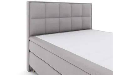 Select No 4 Komplett Sengepakke 180x200 Fast/Medium - Lysegrå/Gullben - Møbler - Senger - Kontinentalsenger