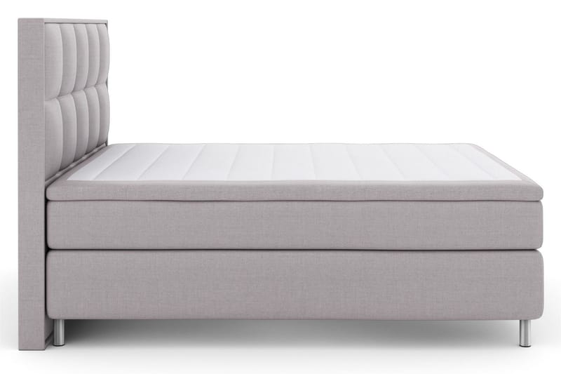 Select No 4 Komplett Sengepakke 180x200 Fast/Medium, Lysegrå/Metallben