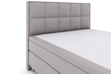 Select No 4 Komplett Sengepakke 180x200 Fast/Medium - Lysegrå/Metallben - Møbler - Senger - Kontinentalsenger