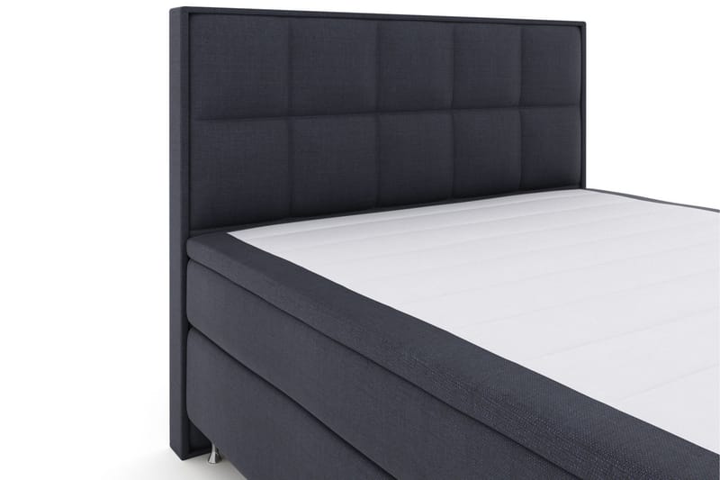 Select No 4 Komplett Sengepakke 180x200 Medium - Blå/Sølvben - Møbler - Senger - Kontinentalsenger