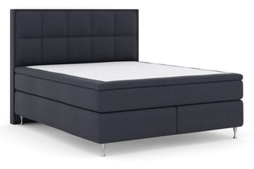 Select No 4 Komplett Sengepakke 180x200 Medium - Blå/Sølvben - Møbler - Senger - Kontinentalsenger