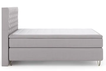 Select No 4 Kontinentalseng 140x200 Medium - Lysegrå/V-formede Metallben - Møbler - Senger - Kontinentalsenger