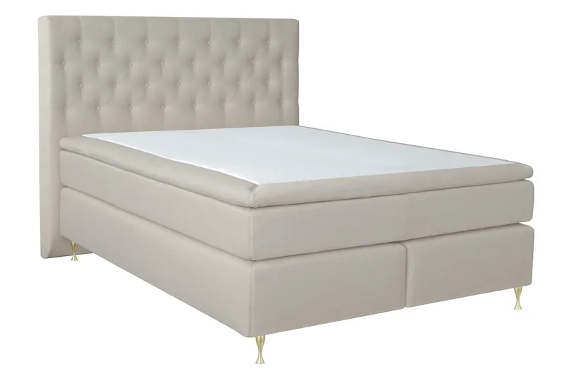 Select No 4 Kontinentalseng 180x200 Fast - Beige/Gullben - Møbler - Senger - Kontinentalsenger