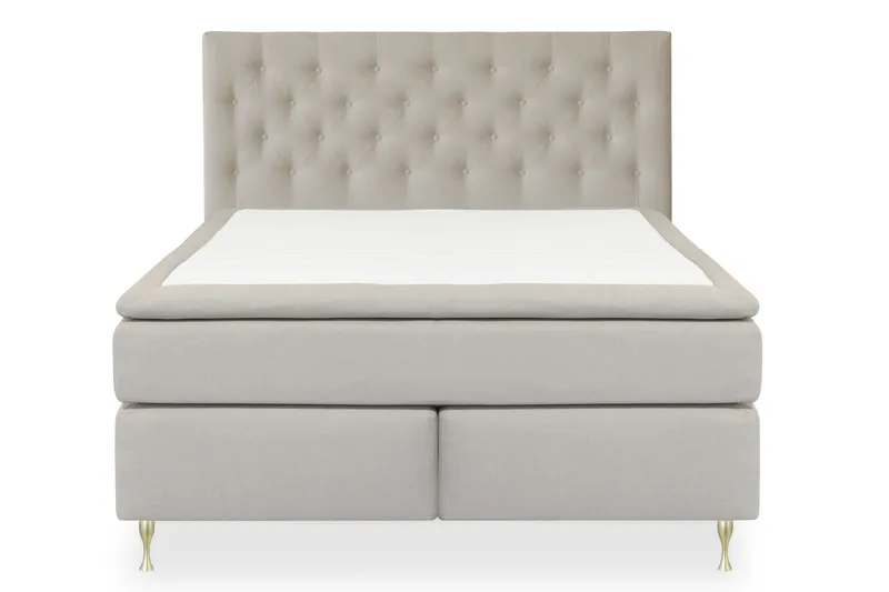 Select No 4 Kontinentalseng 180x200 Fast, Beige/Gullben