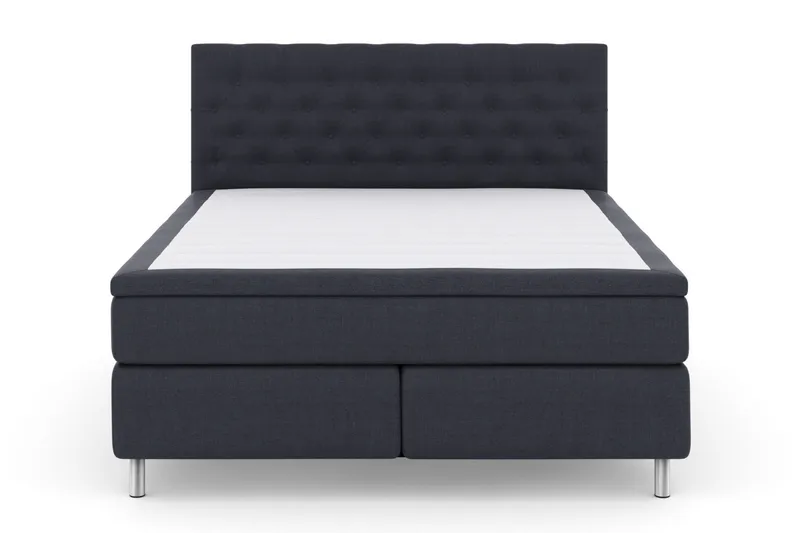 Select No 4 Kontinentalseng 180x200 Medium, Blå/Metallben