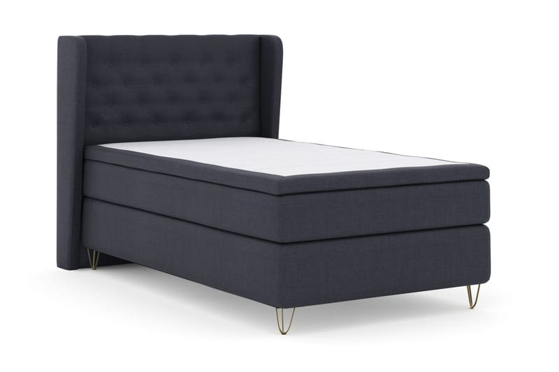 Select No 5 Komplett Sengepakke 120x200 Fast Lateks - Blå/V-formede Metallben - Møbler - Senger - Enkeltsenger