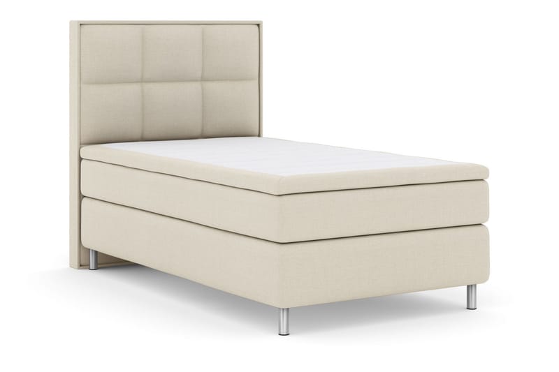 Select No 5 Komplett Sengepakke 120x200 Fast Watergel - Beige/Metallben - Møbler - Senger - Enkeltsenger
