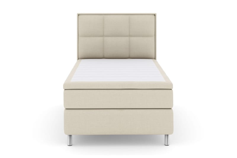 Select No 5 Komplett Sengepakke 120x200 Fast Watergel, Beige/Metallben