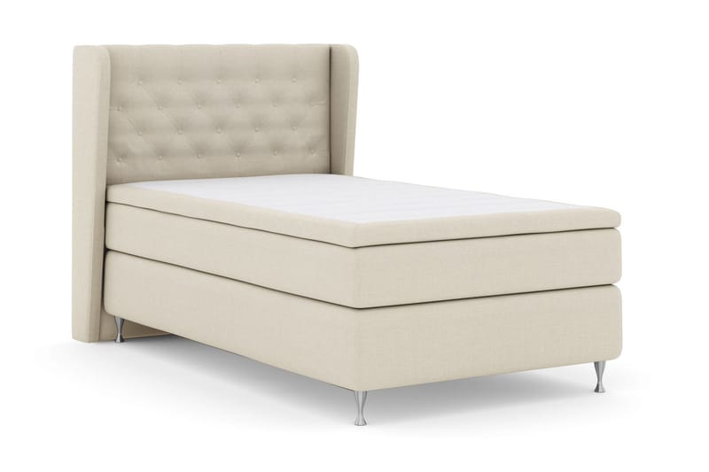 Select No 5 Komplett Sengepakke 120x200 Fast Watergel - Beige/Sølvben - Møbler - Senger - Enkeltsenger